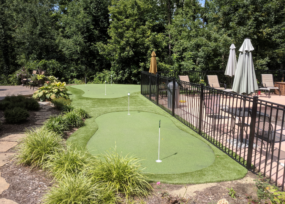 backyard putting course in Ohio